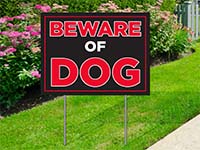 Trending Yard Signs - Beware of Dog Sign