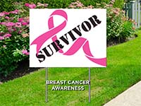 Trending Yard Signs - Breast Cancer Survivor Sign
