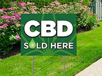 Trending Yard Signs - CBD Sold Here Sign