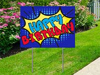 Trending Yard Signs - Happy Birthday Retro Sign