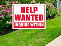 Trending Yard Signs - Help Wanted Sign