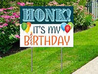 Trending Yard Signs - Honk Birthday Sign