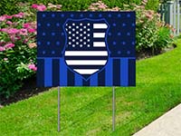 Trending Yard Signs - Police Badge Sign