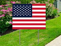 Trending Yard Signs - US Flag Sign