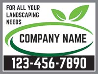 Landscaping Signs - Landscaping Template 4 (18" x 24")