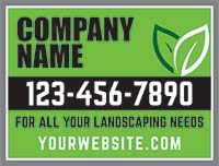 Landscaping Signs - Landscaping Template 5 (18" x 24")