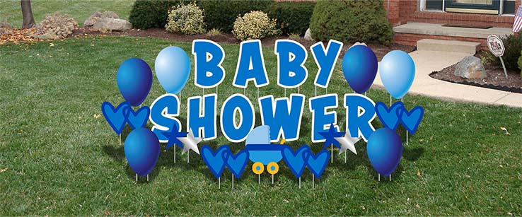 Baby Shower Yard Card